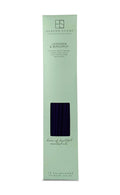 Heaven Scent Lavender & Bergamot incense stick box in a pale mint green color, featuring a window that displays dark purple incense sticks, on a white background.