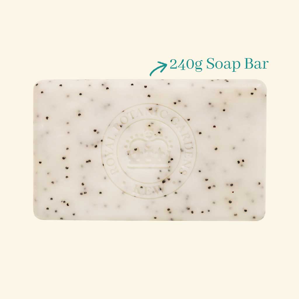 240g soap bar with speckles on a white background - The Fig House